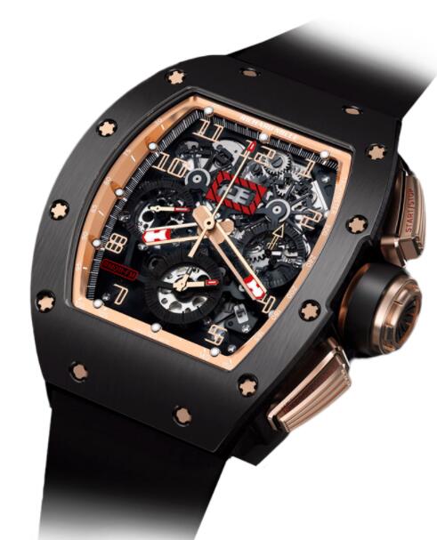 Replica Richard Mille RM 011 Felipe Massa Flyback Black Kite Watch